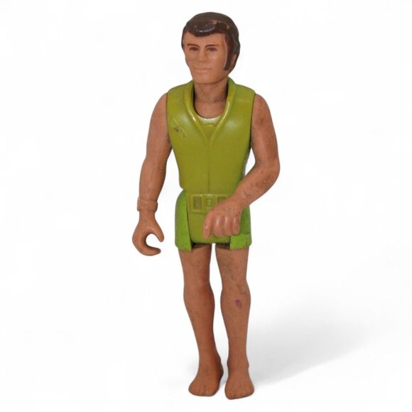 Vintage 1974 Fisher-Price Green Adventure People Scuba Diver 3.75" Action Figure - Picture 1 of 5